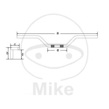 Fehling, Stahllenker, chrom, 22 mm, Superbike