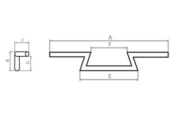 Z-Lenker HIGH, 1 1/4 Zoll, H 23 cm