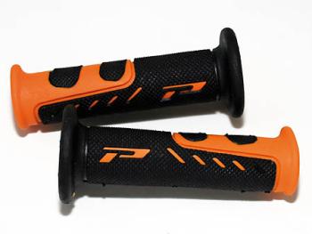 Superbike Grip 725 Two Colors Orange-Black Closed End