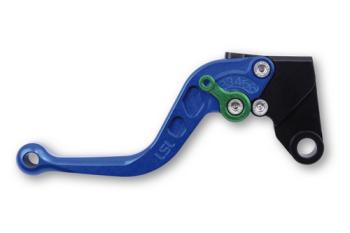 Brake lever R18R, short, blue/green