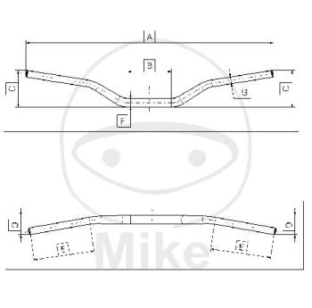 Lenker, HRB, schwarz, 28  mm, Offroad