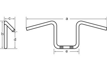 APE Hanger Middle 1 Zoll H31, Kerbe