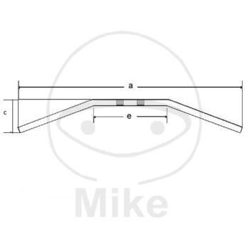 Stahl-Lenker, schwarz, Ø 22 mm, Dragbar medium, TRW