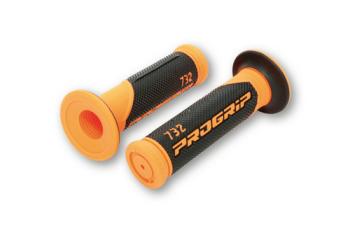 Superbike Grip 732 Two Colors Orange-Fluo-Black Closed End