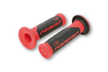 Superbike Grip 732 Two Colors Red-Black Closed End