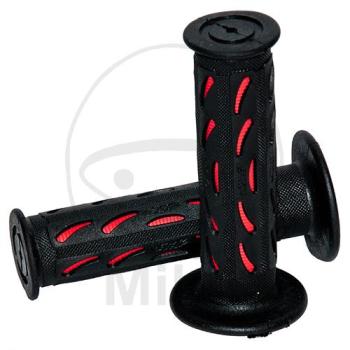 Griffgummi, schwarz/rot, Ø 22 mm, Länge: 125 mm, geschlossen