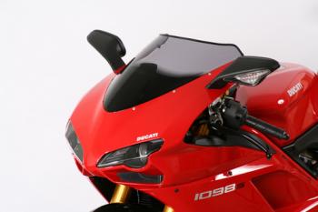 Verkleidungsscheibe, Ducati 1098, rauchgrau, Originalform