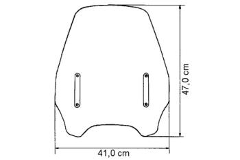 Highwayshield, rauchgrau, ohne Haltersatz