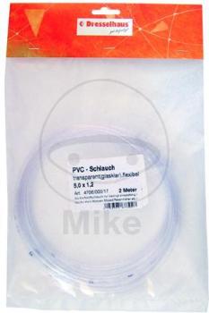 PVC Schlauch, transparent, 5X1.0X7, Beutel Pack., 2 m