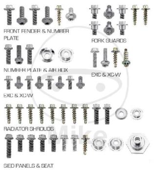 Motorrad-Schraubensortiment, 54-teilig, für XC/SX/EXC/XCW Verkleidung