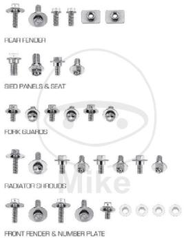Motorrad-Schraubensortiment, 33-teilig, für KX Verkleidung
