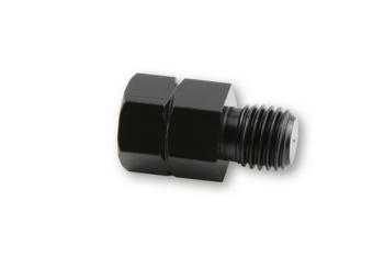 Adapter black, hole M 10 R/H to bolt M10 L/H