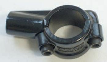 Spiegelschelle 2-teilig, schwarz 10 mm, Rechtsgewinde, ( 1 Stk.)