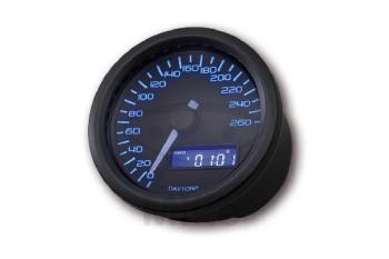 Tachometer, elektrisch, schwarz, Ø 60 mm, Daytona