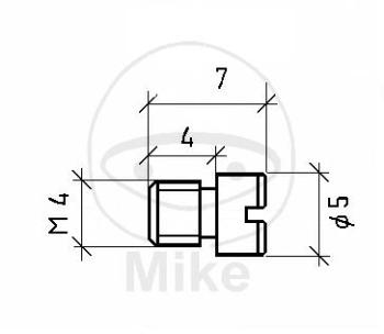 Vergaserdüse, 100, M4, QMB 139 4T, Vergaser