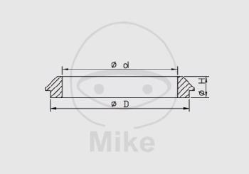 Gabel-Staubkappensatz, 43X56X14 Kayaba