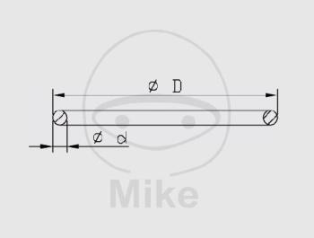 O-Ring, für Federbeinkolben, 2.5X48, Kayaba