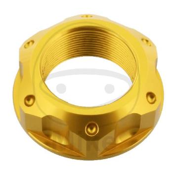 Lenkkopfmutter, Pro Bolt, M25X1,00, Alu gold