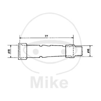 Zündkerzenstecker,  SD05F-R, rot, NGK