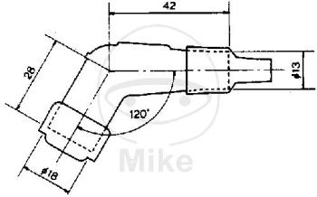 Zündkerzenstecker,  YB05F, schwarz, NGK