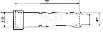 Zündkerzenstecker,  SB05F, schwarz, NGK