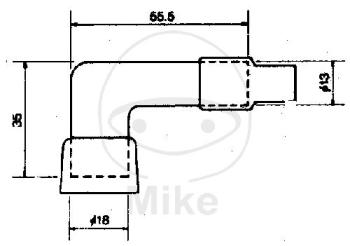 Zündkerzenstecker,  LB05F, schwarz, NGK