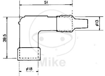 Zündkerzenstecker,  LD05E, schwarz, NGK