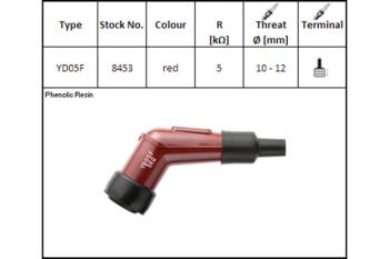 Kerzenstecker YD-05 F, für 12 mm Kerze, 120?