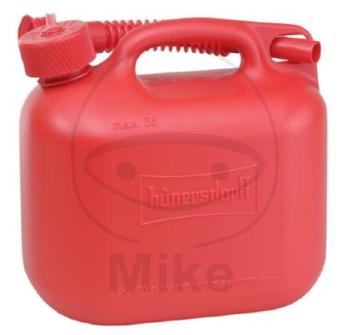 Kraftstoffkanister, rot 5 Liter, UN-Zulassung HD-PE