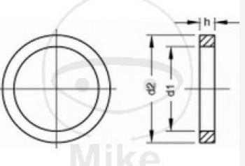 Dichtring Alu 8X12 DIN 7603