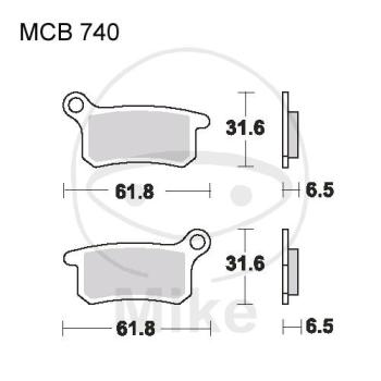 Bremsklötze, Standard, EC, TRW