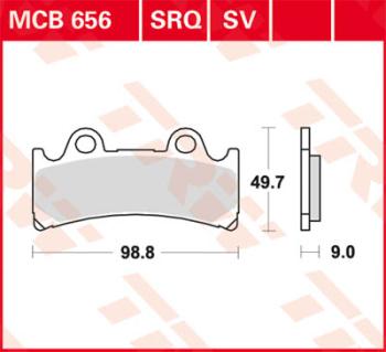 Disc brake pad MCB656