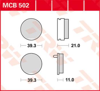 Bremsbelag MCB502