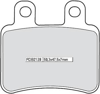 Disc brake pad FDB 2128 EF