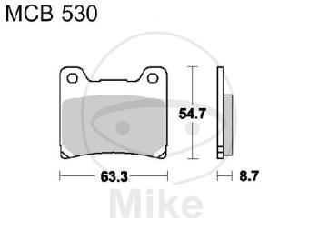 Bremsklötze, Standard, TRW, altern. 7326929