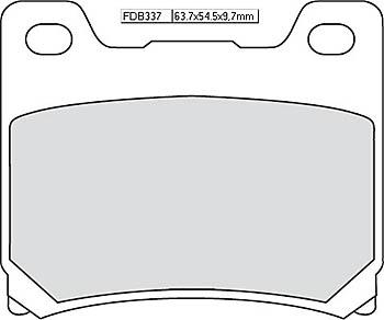 Disc brake pad FDB 337 EF