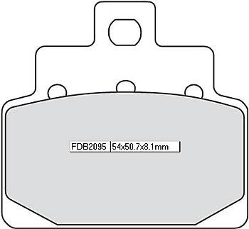 Disc brake pad FDB 2095 EF