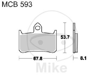 Bremsklötze, Standard, TRW, altern. 7375454