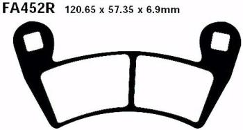 Bremsbelag - Satz Sintermetall Goldstuff (EBC), FA452R