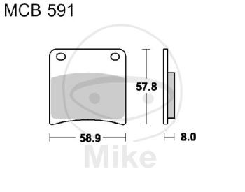 Bremsklötze, Standard, TRW, altern. 7372410