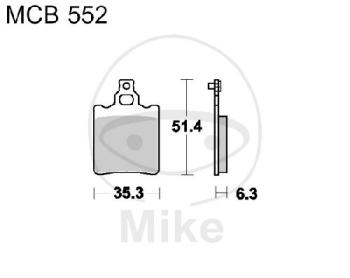 Bremsklötze, Standard, TRW, altern. 7370046