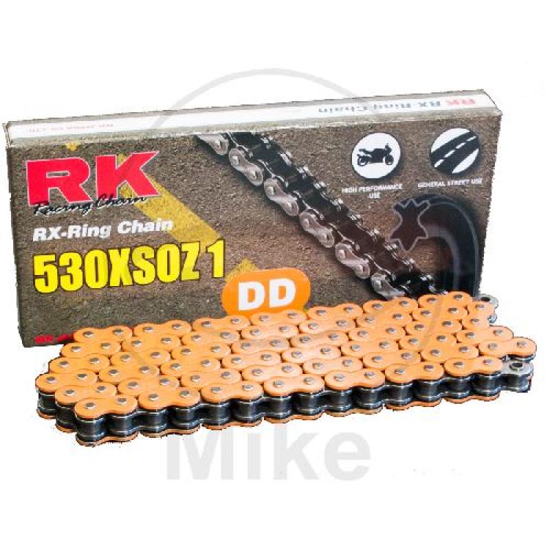 RK, X-Ring-Kette, orange 530XSOZ1/108, offen mit Nietschloss