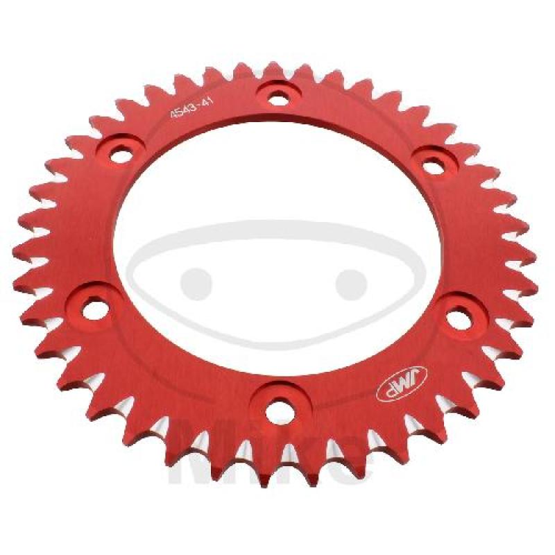 Alu-Kettenrad, 41Z, Teil.: 520 rot, JMP , Innen Ø : 134, Lochkr.: 160