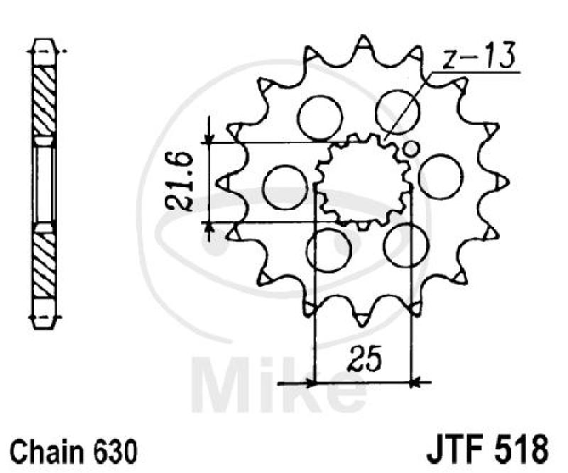 Ritzel, 15Z M RINGEN, feinverzahnt, Innen Ø : 15.5/21.7