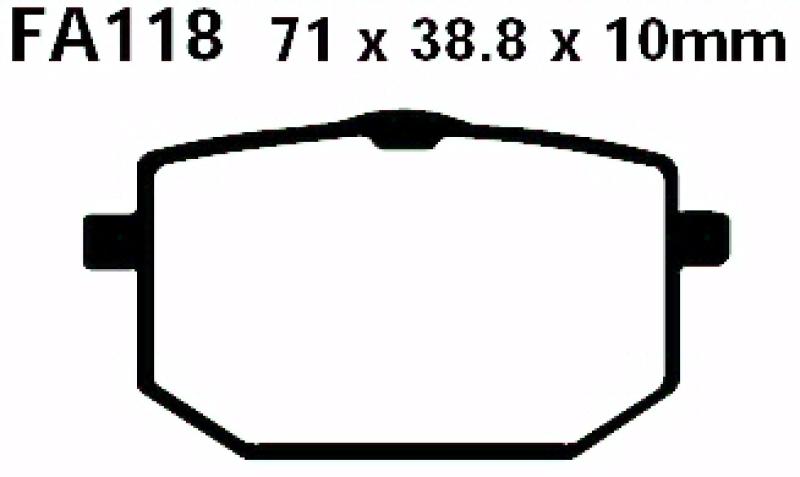 Bremsbelag - Satz Blackstuff (organisch) (EBC), FA118