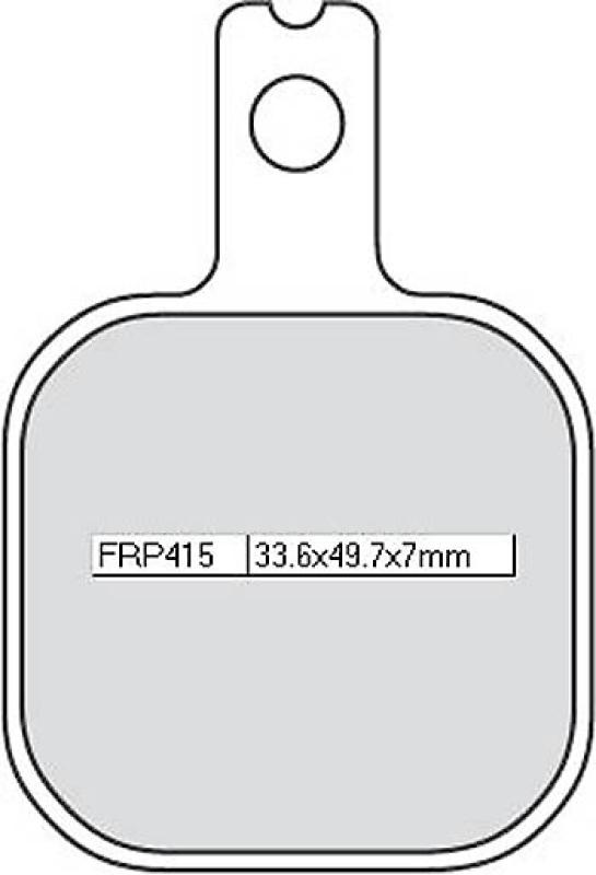 Disc brake pad FRP 415 P