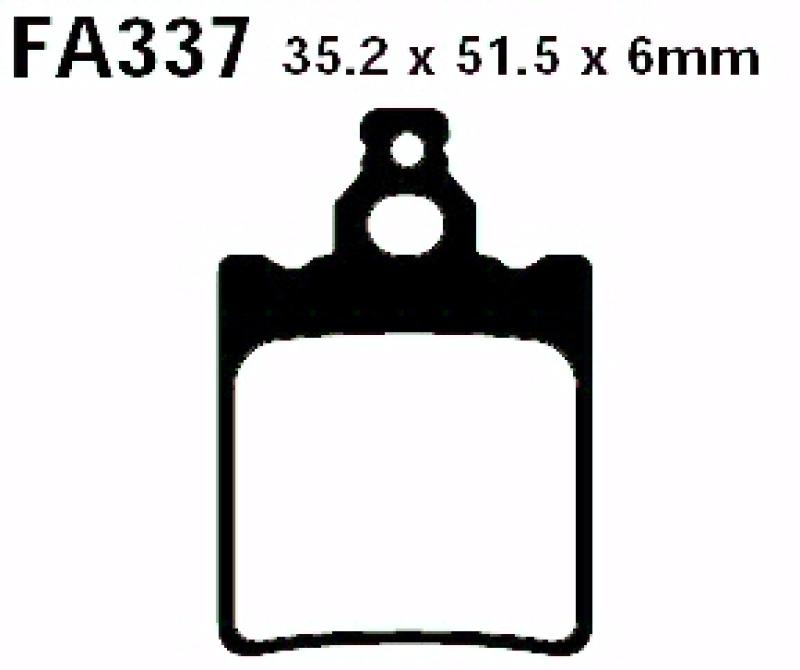 Bremsbelag - Satz Sintermetall Goldstuff (EBC), FA337R