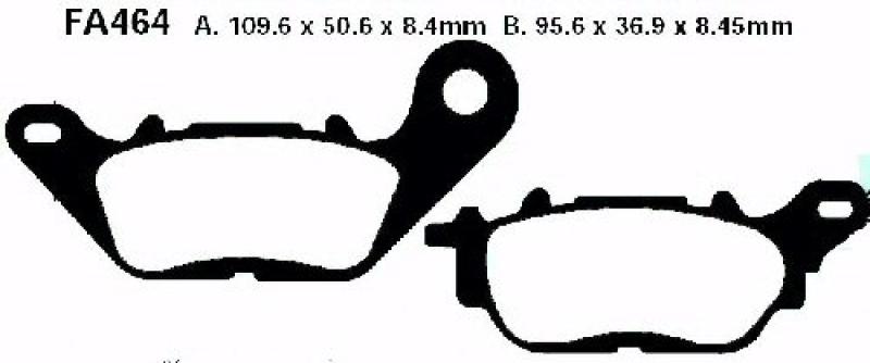 Bremsbelag - Satz Blackstuff (organisch) (EBC), FA464