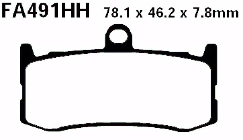 Bremsbelag - Satz (Sintermetall) Goldstuff (EBC), FA491HH