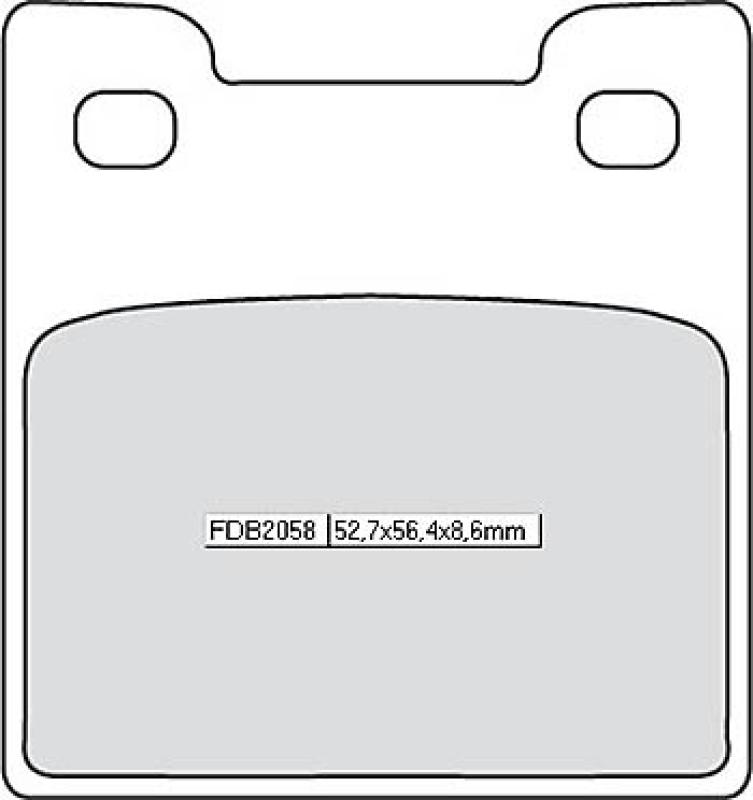 Disc brake pad FDB 2058 P